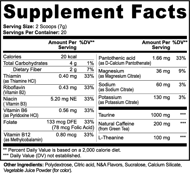 Dugout Fruit Punch Energy Blend