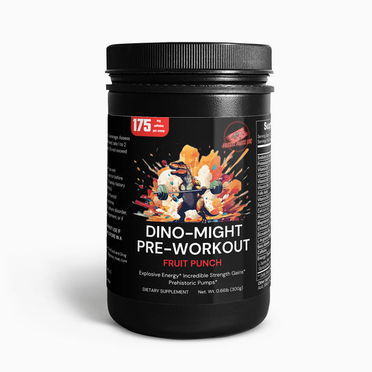 Dino-Might Pre-Workout Powder (Fruit Punch)