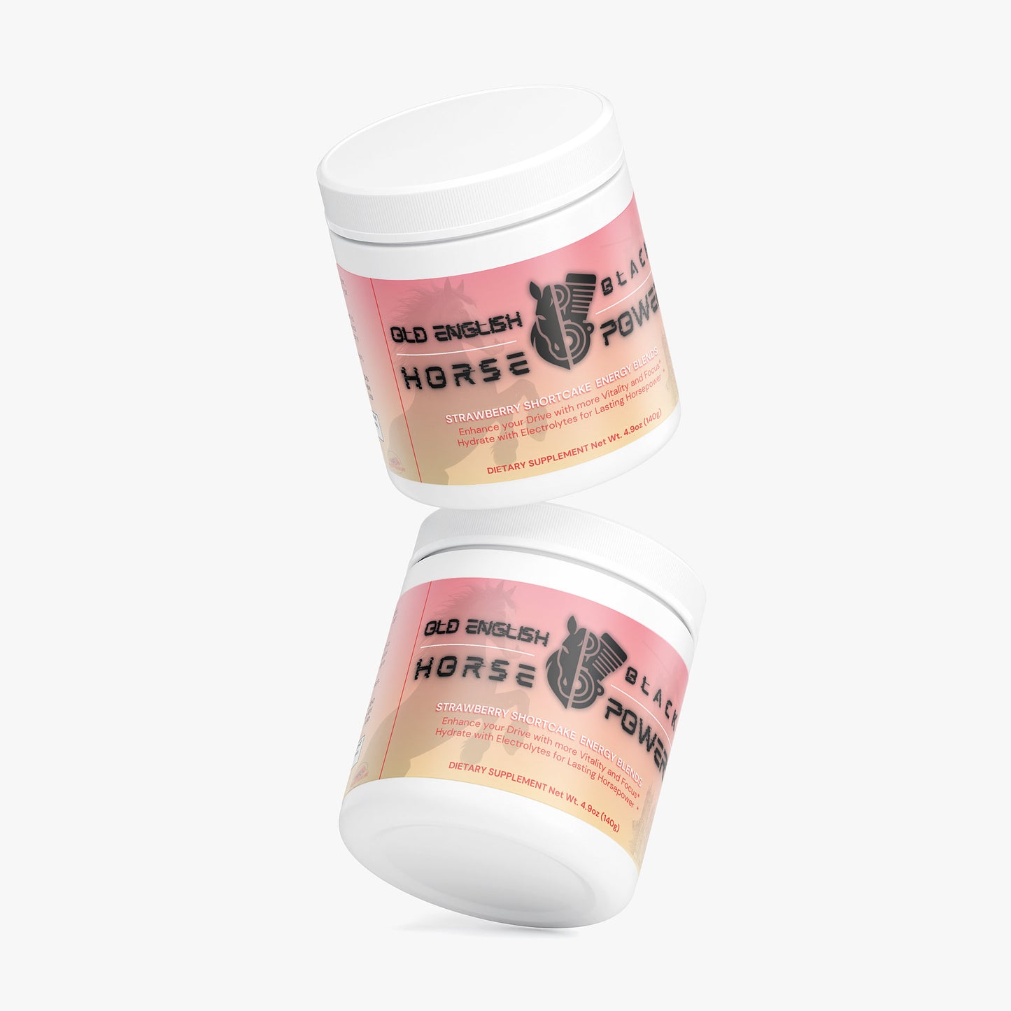 Horse Power Energy Mix: Old English Black (Strawberry Shortcake)