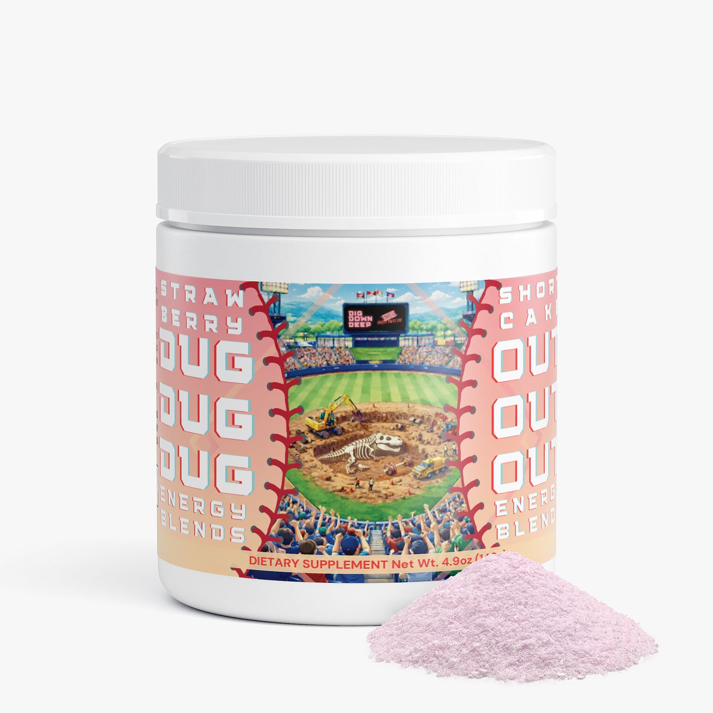 Dugout Strawberry Shortcake Energy Blend