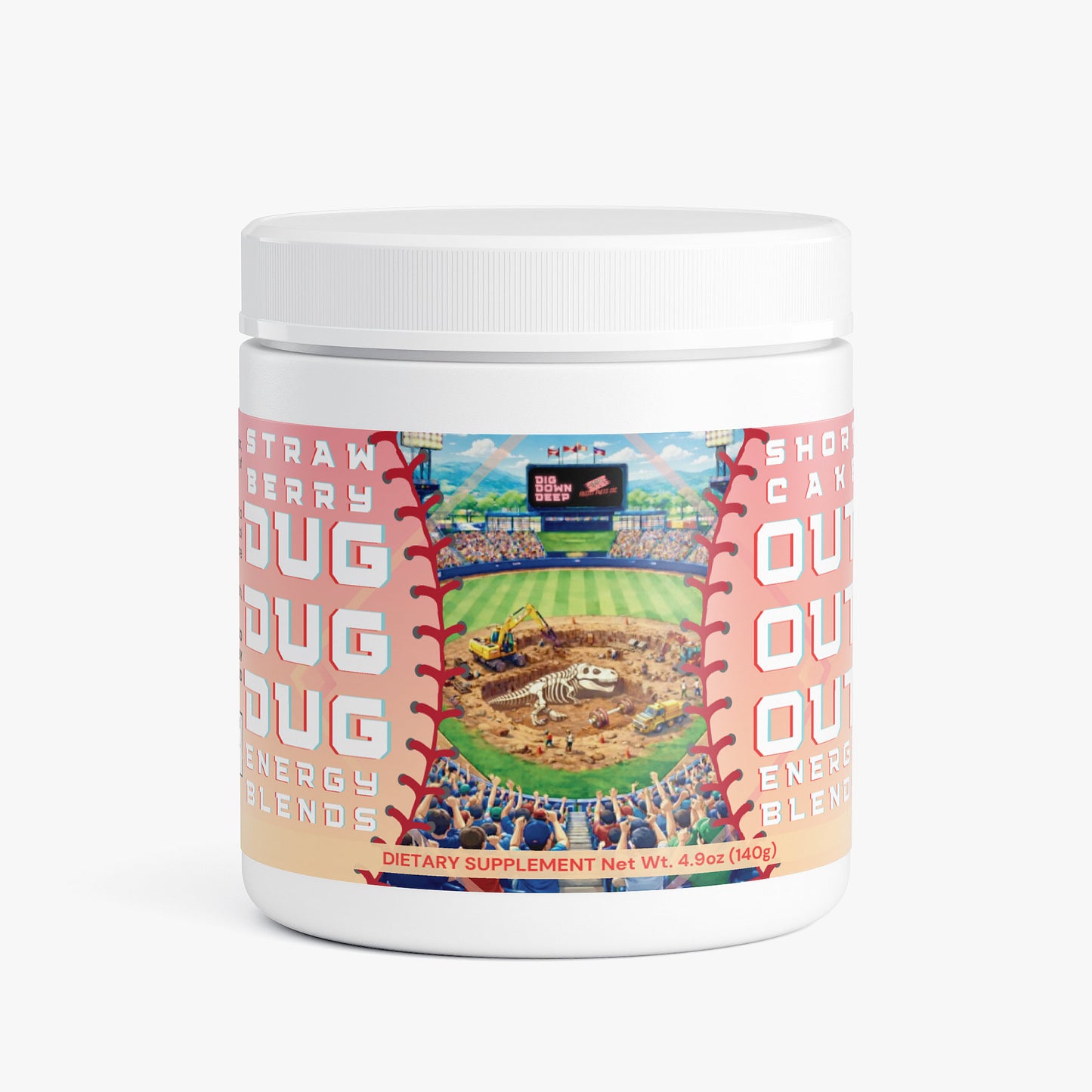 Dugout Strawberry Shortcake Energy Blend