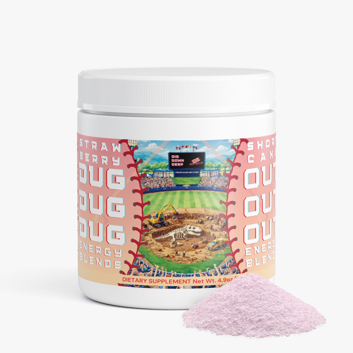 Dugout Strawberry Shortcake Energy Blend