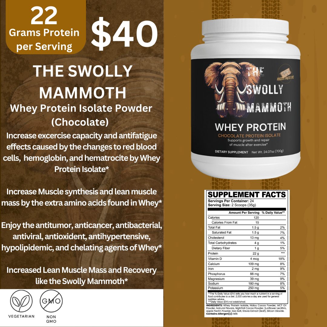 The Swolly Mammoth 100% Whey Protein Isolate (Chocolate)